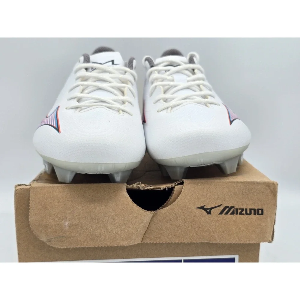 Mizuno a Select Junior Unisex Big Kids Soccer Shoe White Ignition Red‎ Size 4